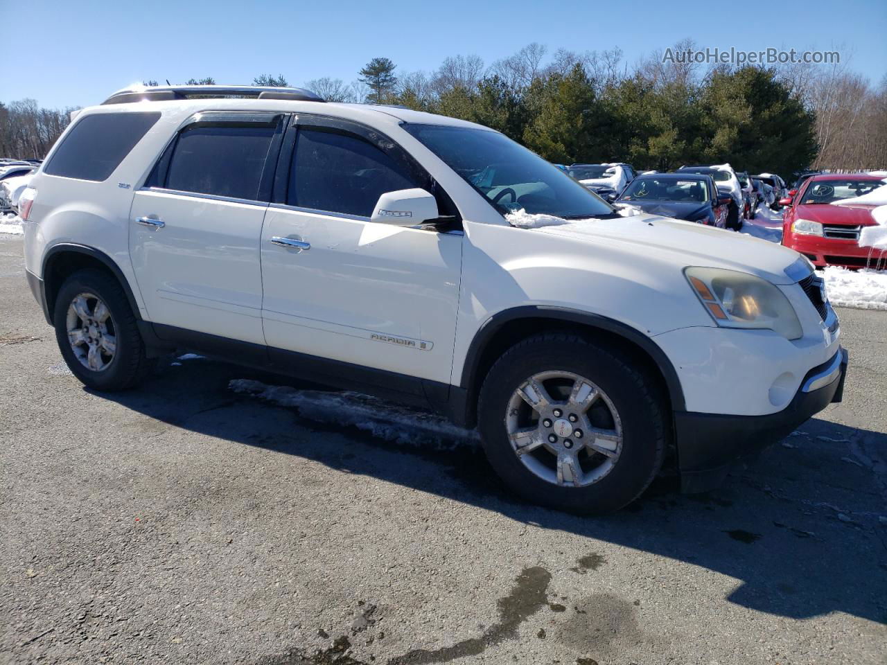 2007 Gmc Acadia Slt-1 White vin: 1GKEV23727J103134