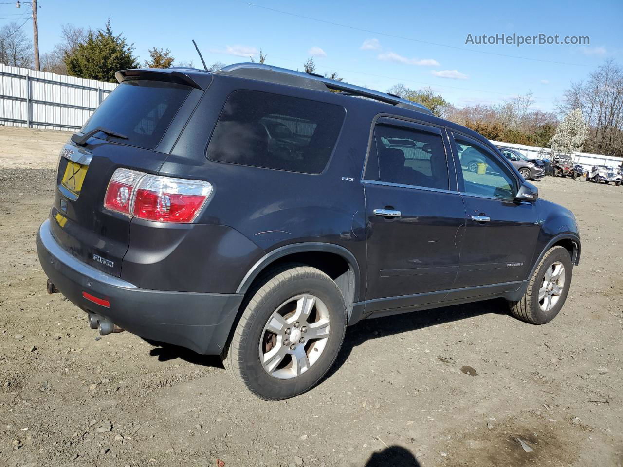 2007 Gmc Acadia Slt-1 Black vin: 1GKEV23757J162078