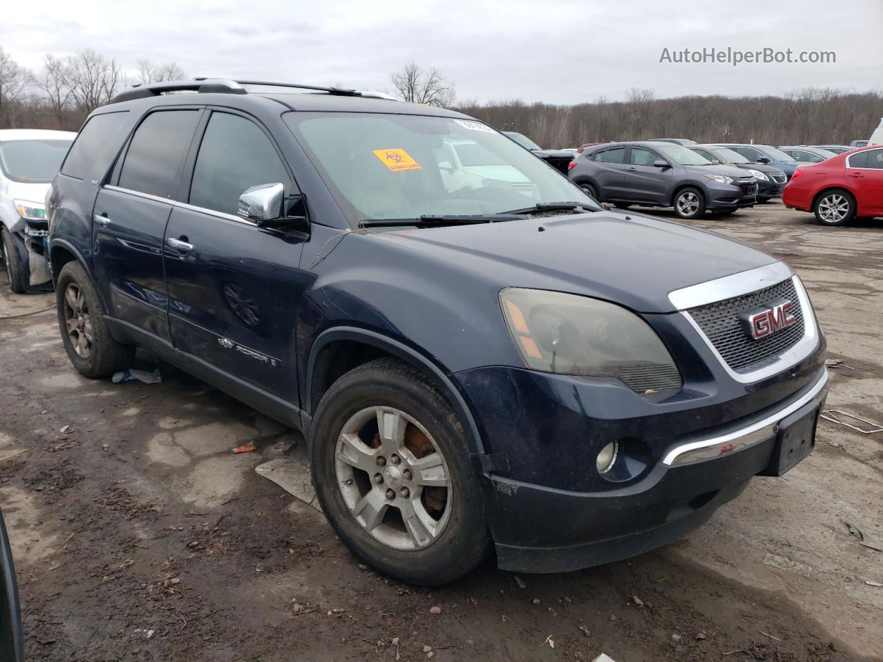 2007 Gmc Acadia Slt-1 Blue vin: 1GKEV23787J136302