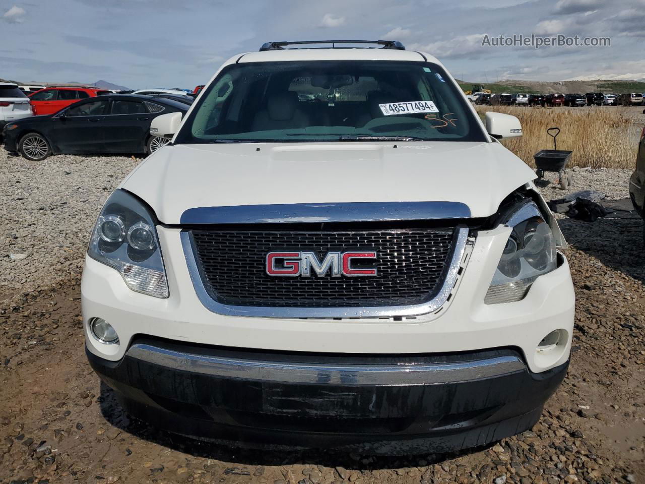 2007 Gmc Acadia Slt-2 White vin: 1GKEV33707J142293