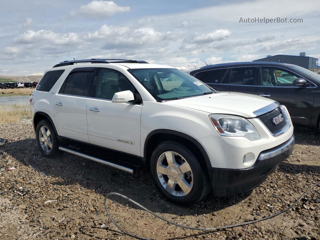 2007 Gmc Acadia Slt-2 White vin: 1GKEV33707J142293