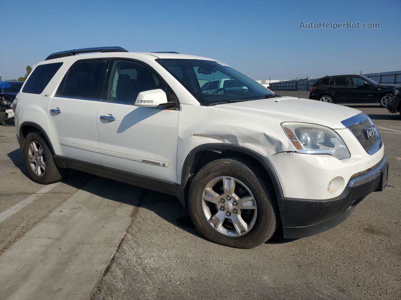 2007 Gmc Acadia Slt-2 White vin: 1GKEV33727J119808