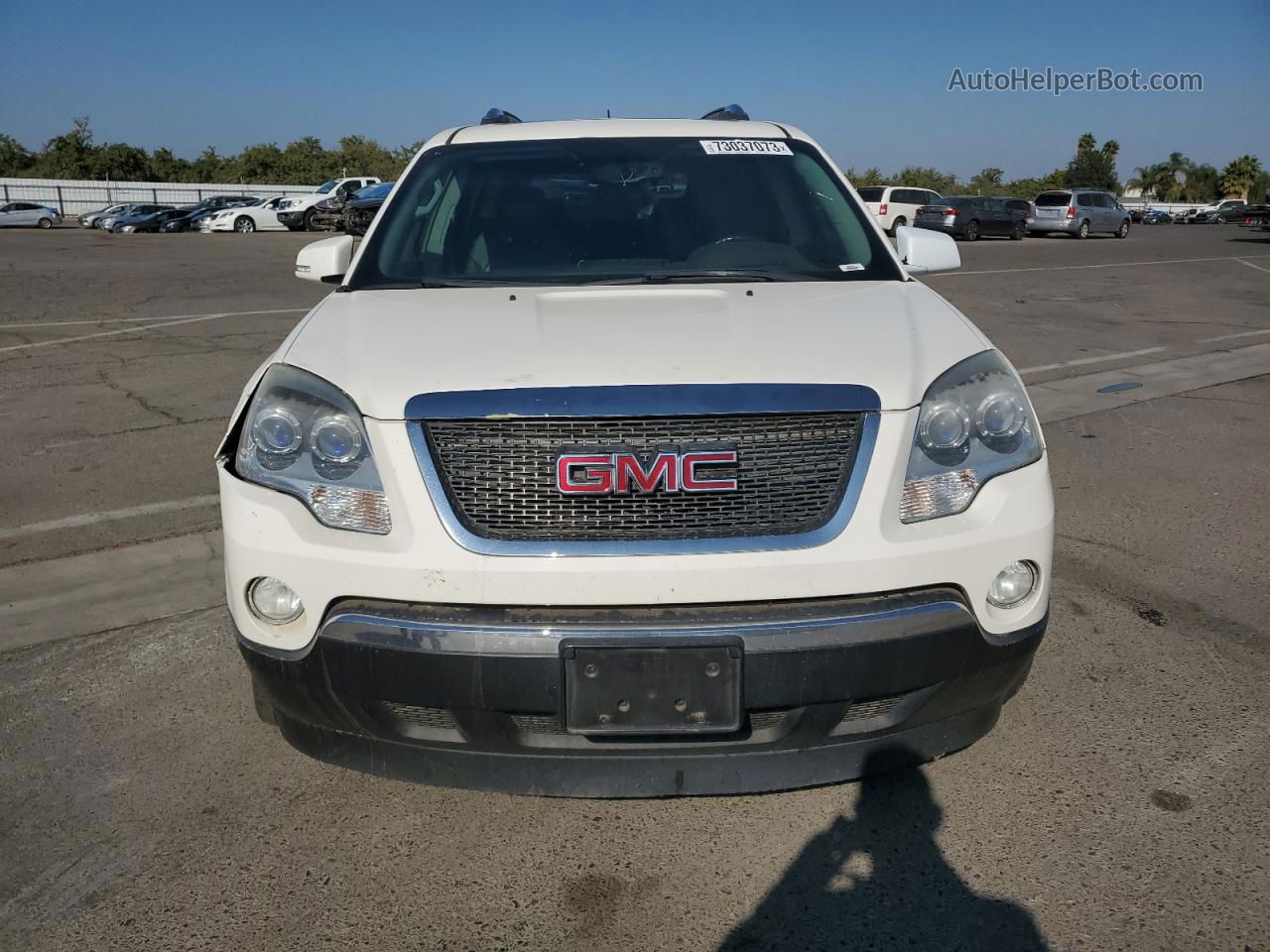 2007 Gmc Acadia Slt-2 White vin: 1GKEV33727J119808