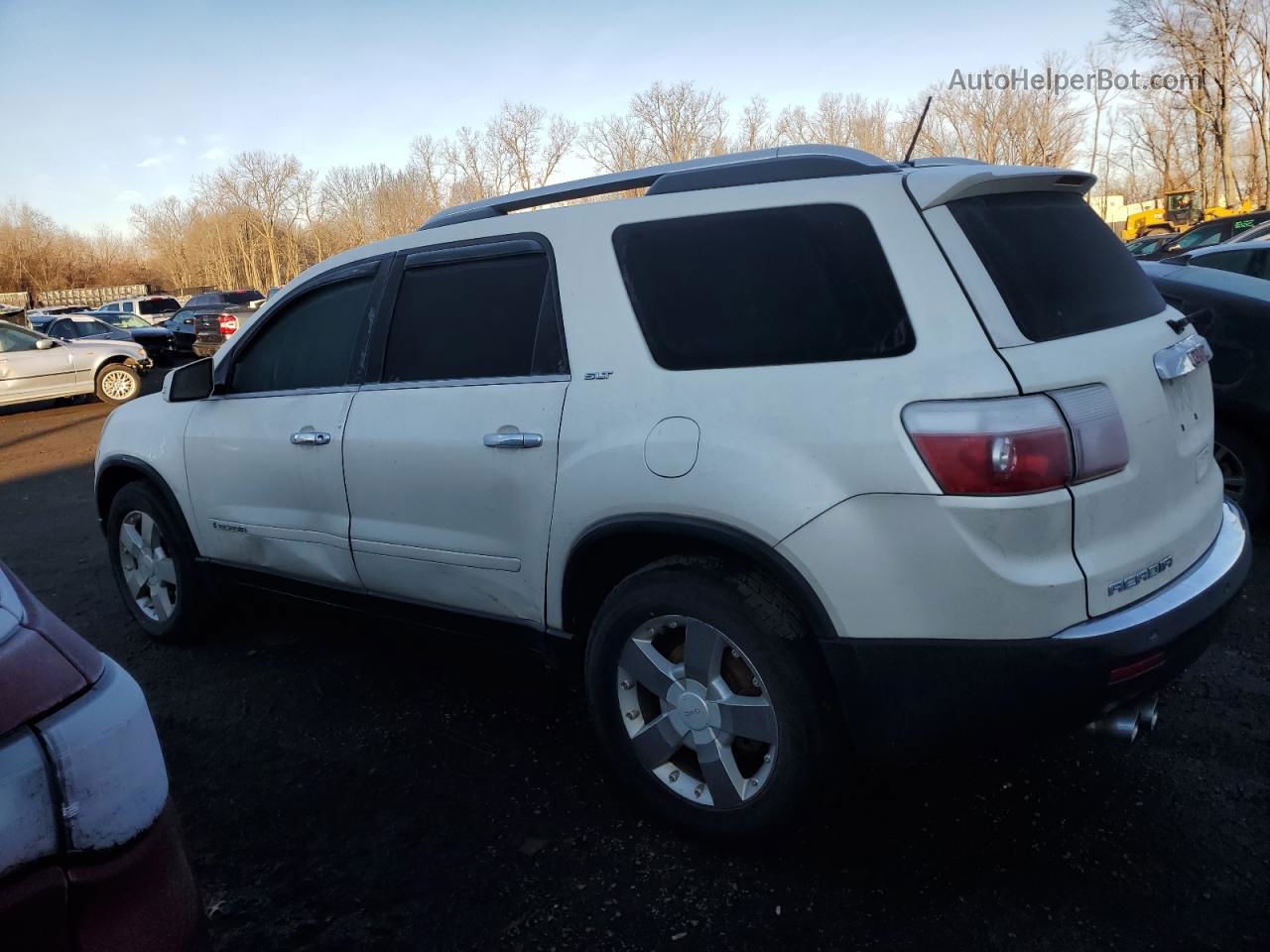 2007 Gmc Acadia Slt-2 White vin: 1GKEV33727J163999