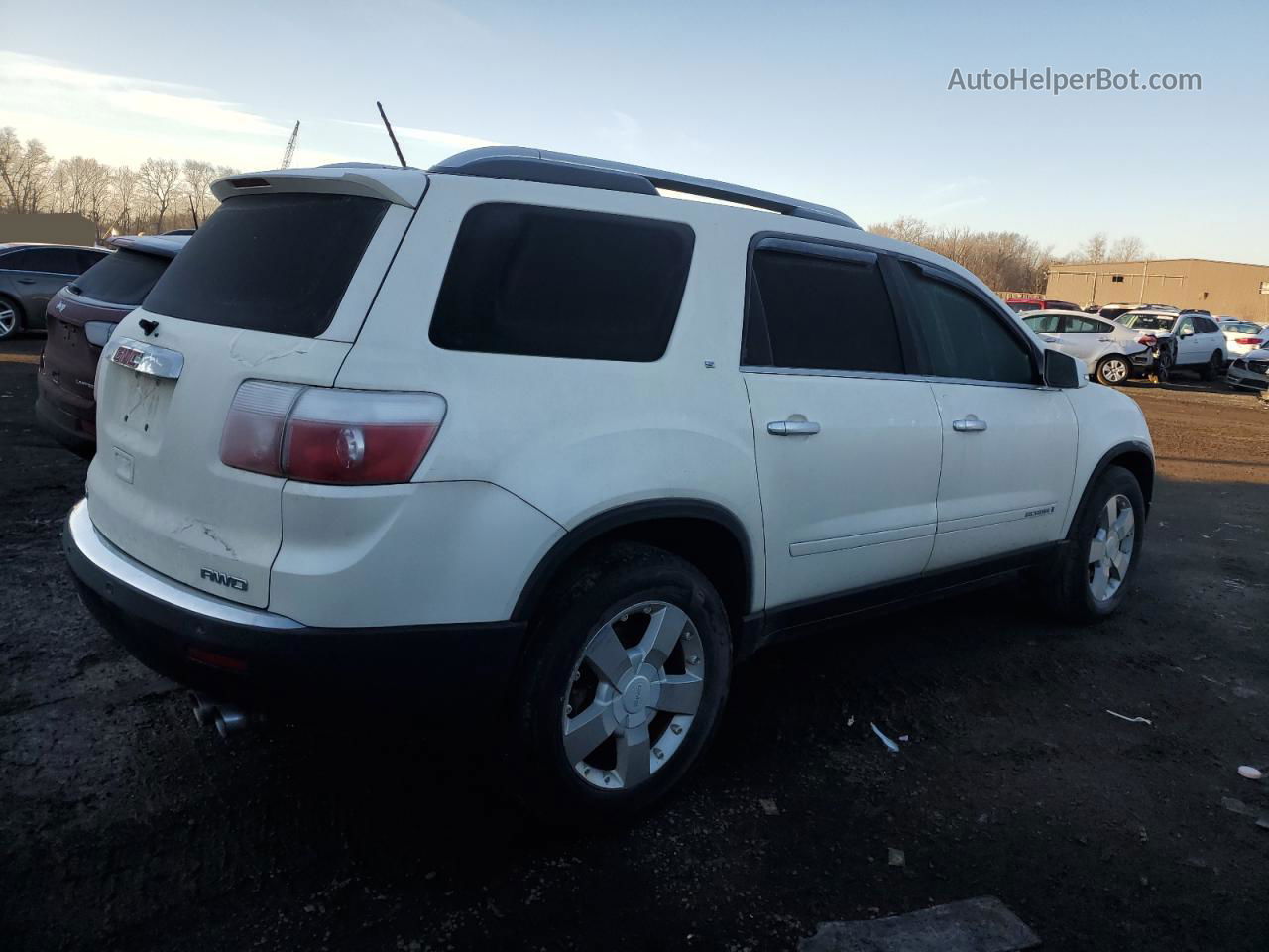 2007 Gmc Acadia Slt-2 Белый vin: 1GKEV33727J163999