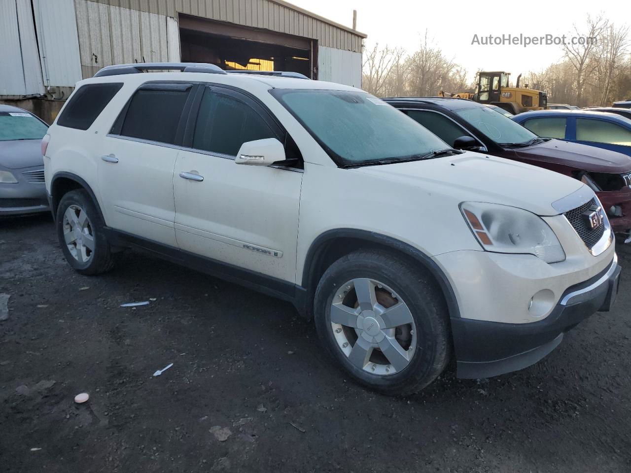 2007 Gmc Acadia Slt-2 White vin: 1GKEV33727J163999