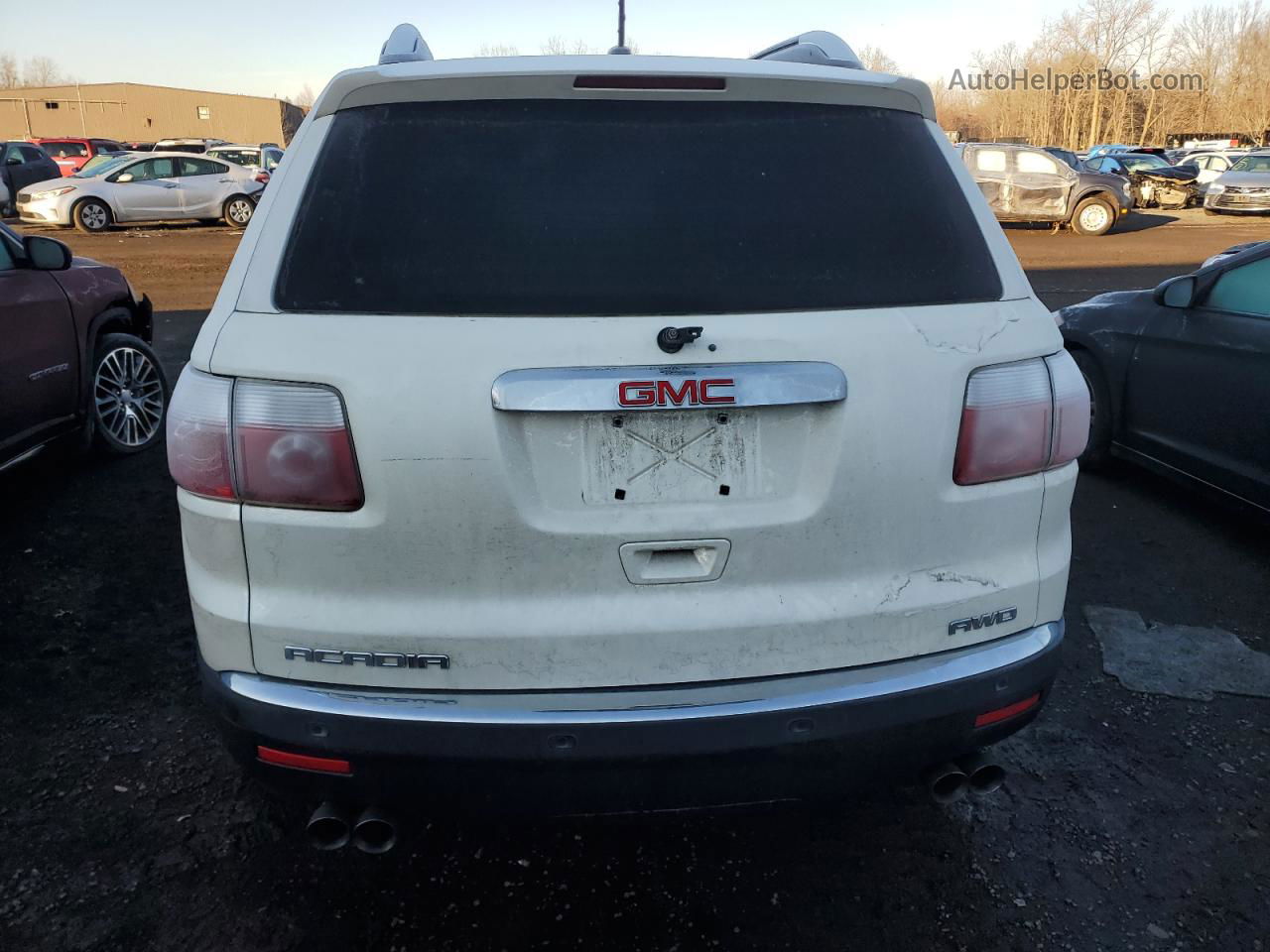 2007 Gmc Acadia Slt-2 White vin: 1GKEV33727J163999