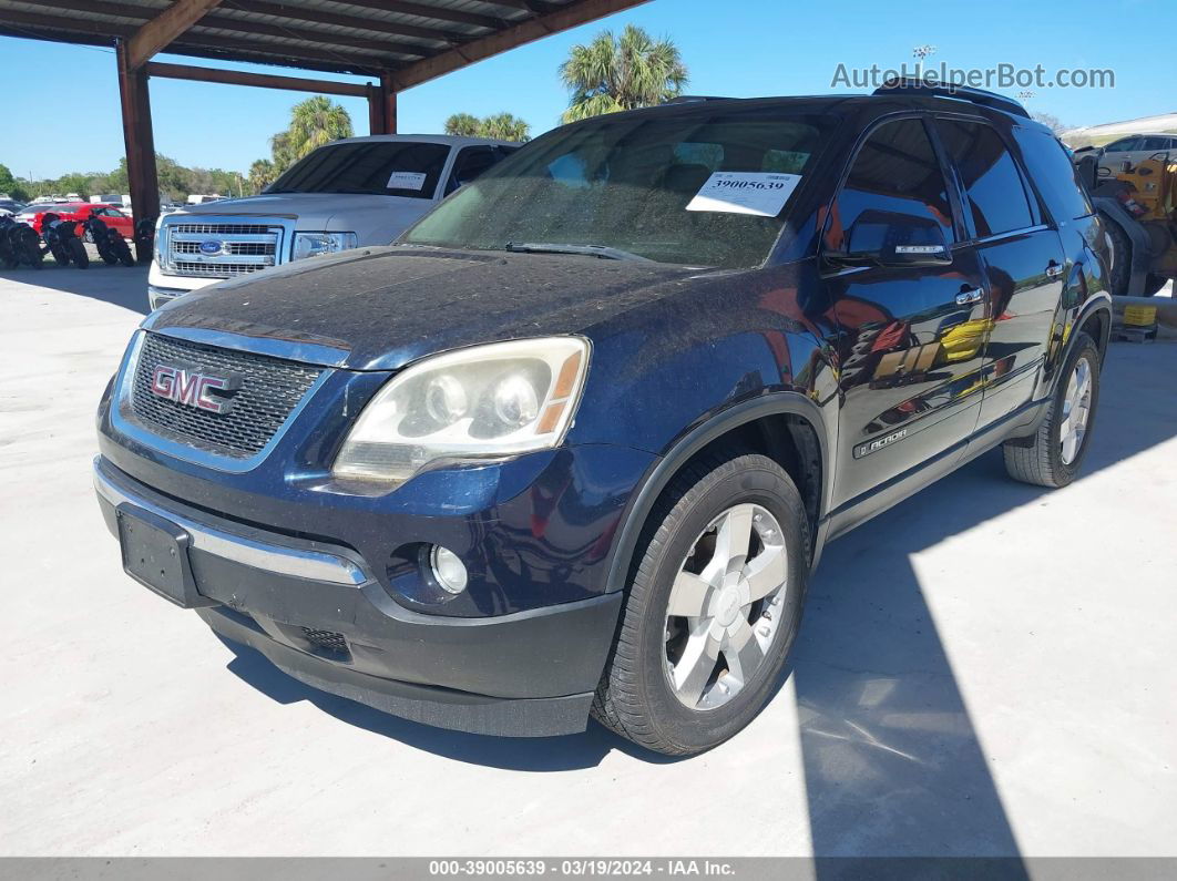 2007 Gmc Acadia Slt-1 Blue vin: 1GKEV33737J112298