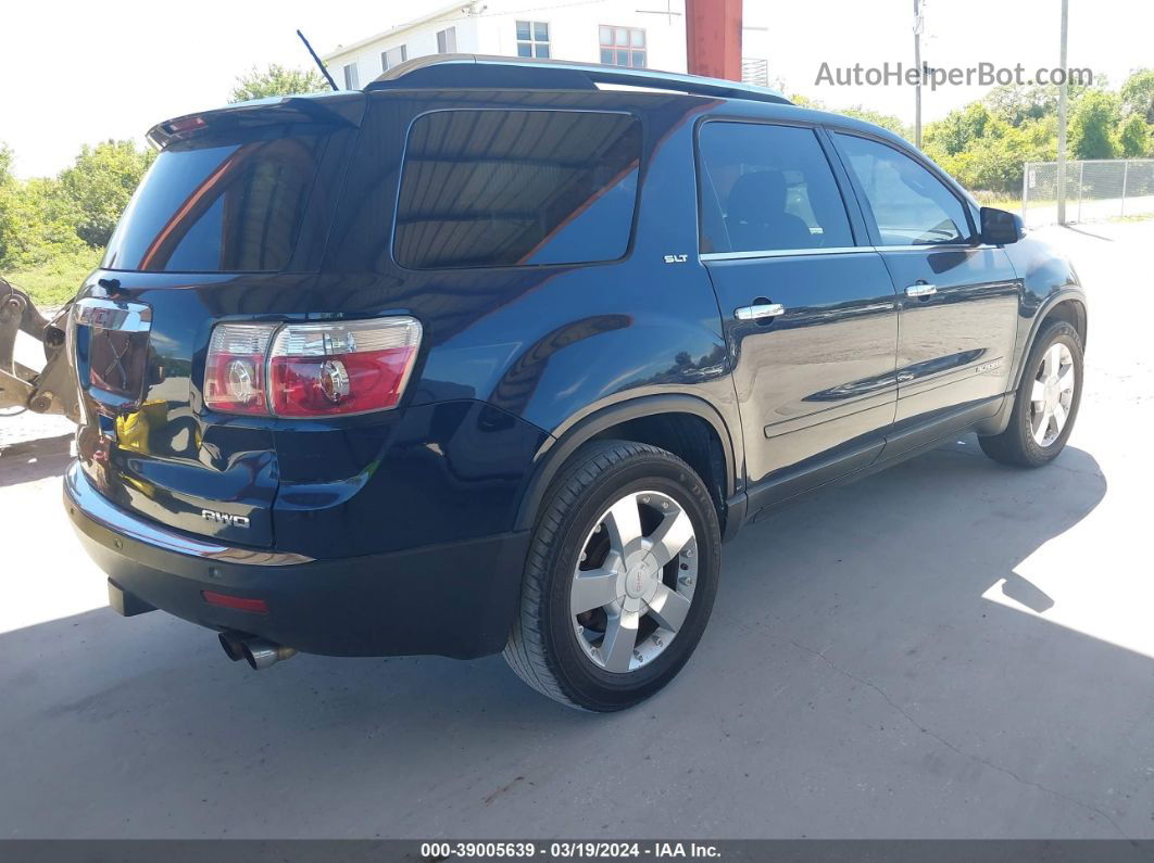 2007 Gmc Acadia Slt-1 Синий vin: 1GKEV33737J112298