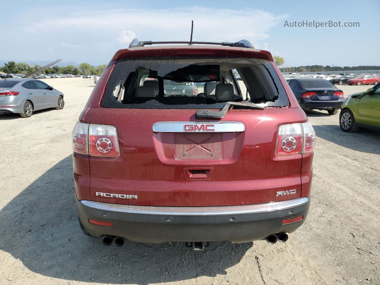 2007 Gmc Acadia Slt-2 Красный vin: 1GKEV33737J171108