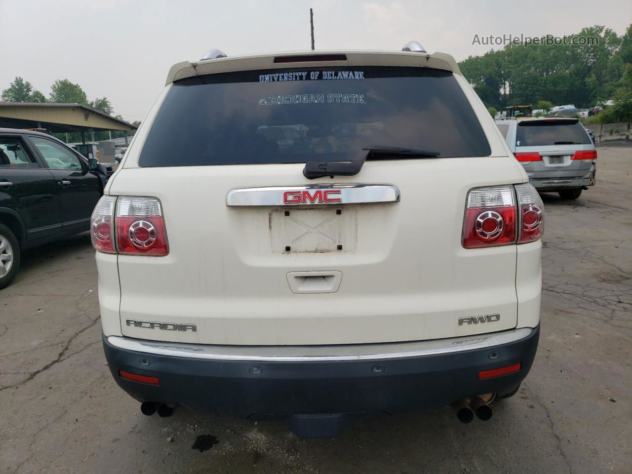 2007 Gmc Acadia Slt-2 White vin: 1GKEV33747J126629