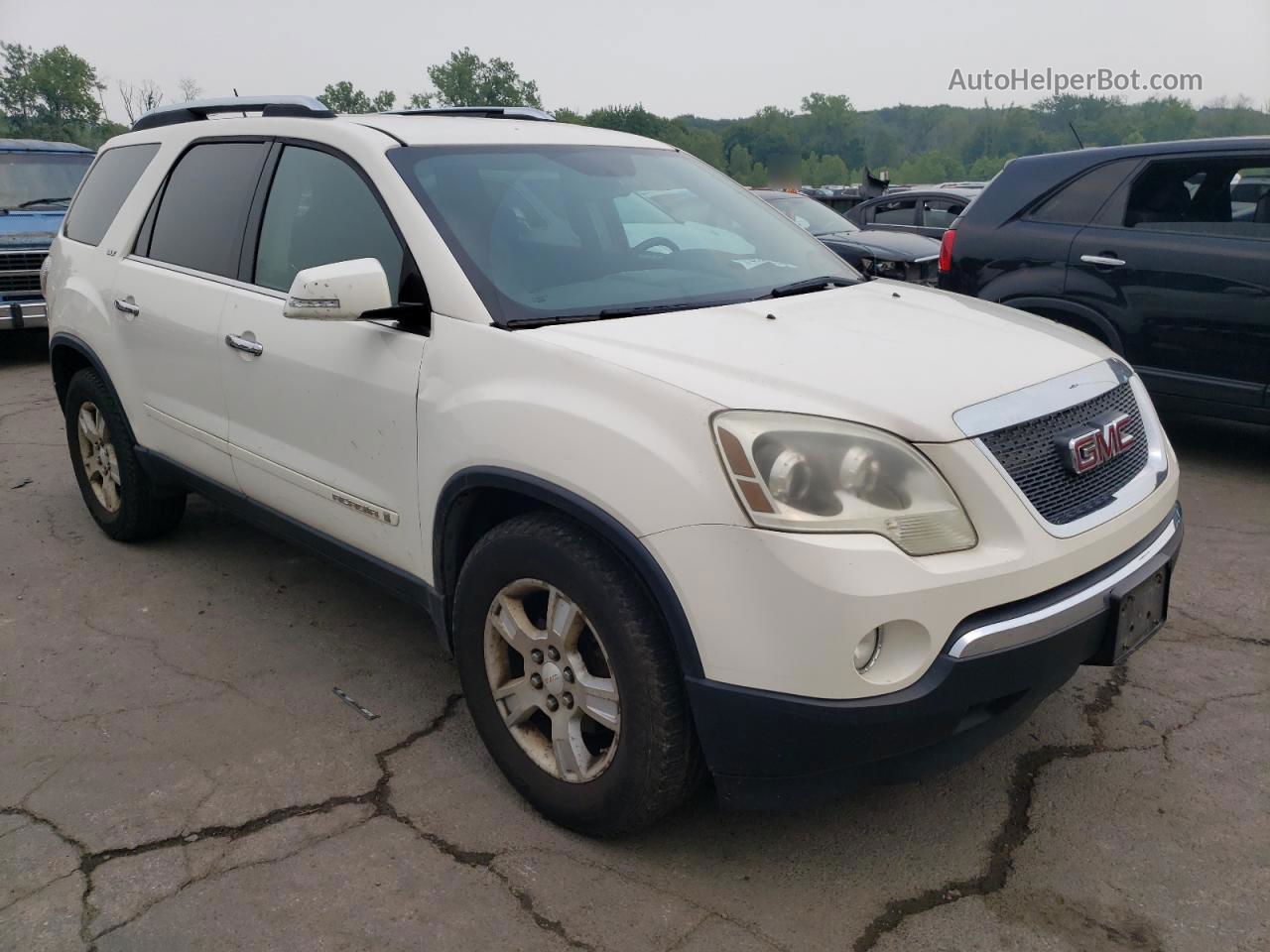 2007 Gmc Acadia Slt-2 White vin: 1GKEV33747J126629