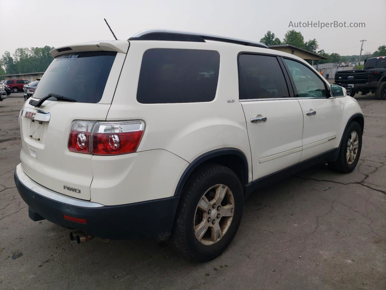 2007 Gmc Acadia Slt-2 White vin: 1GKEV33747J126629