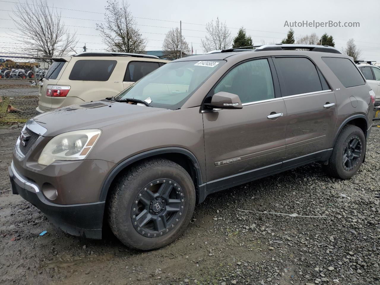 2007 Gmc Acadia Slt-2 Brown vin: 1GKEV33757J114134