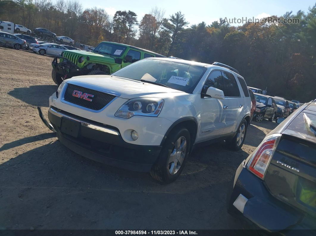 2007 Gmc Acadia Slt-1 White vin: 1GKEV33777J104947