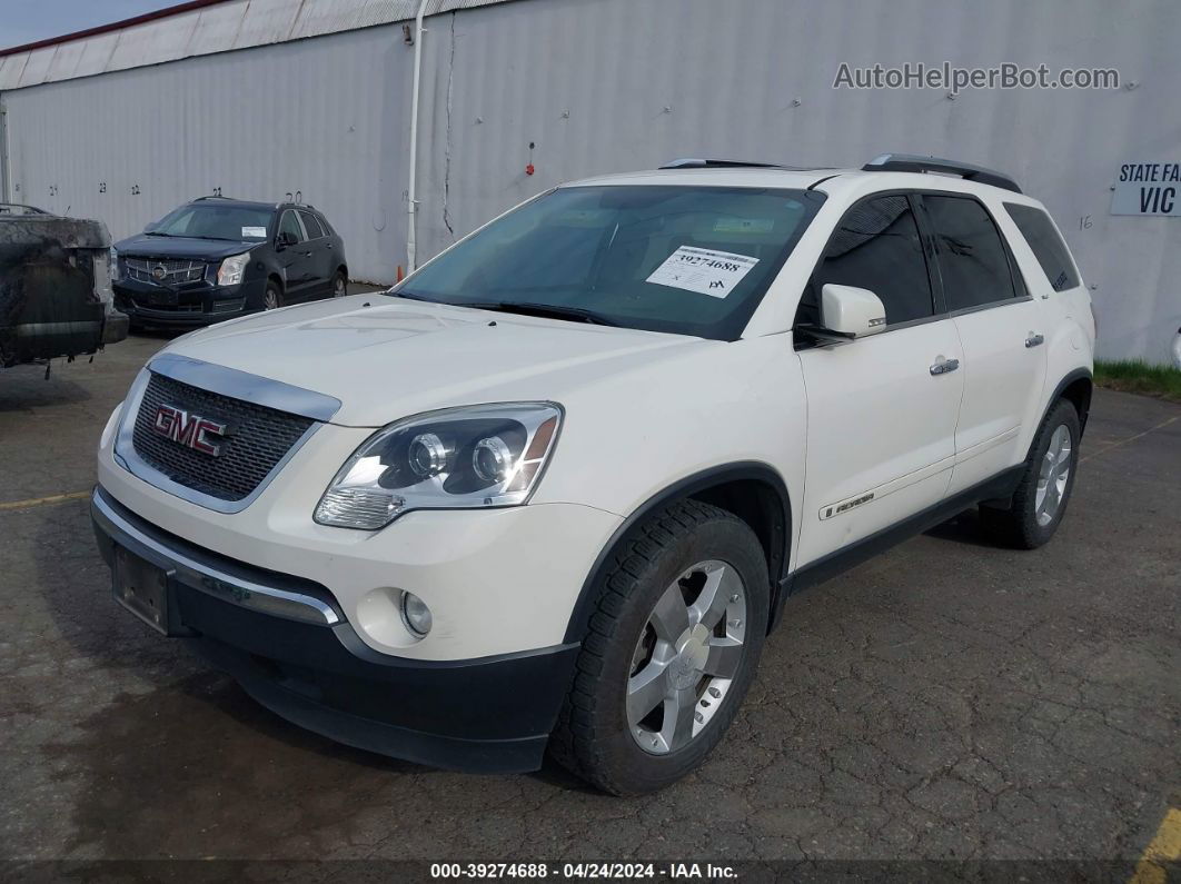 2007 Gmc Acadia Slt-1 White vin: 1GKEV33777J116645