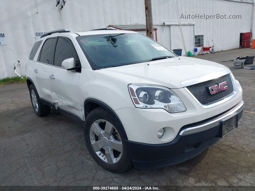 2007 Gmc Acadia Slt-1 White vin: 1GKEV33777J116645