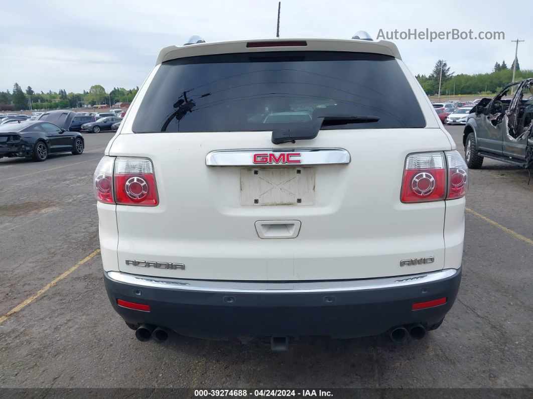 2007 Gmc Acadia Slt-1 White vin: 1GKEV33777J116645