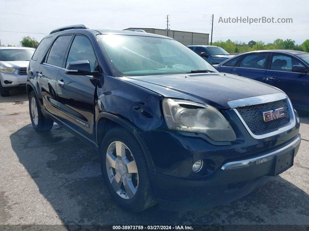 2007 Gmc Acadia Slt-1 Dark Blue vin: 1GKEV33787J109431