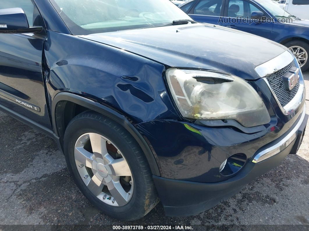 2007 Gmc Acadia Slt-1 Dark Blue vin: 1GKEV33787J109431