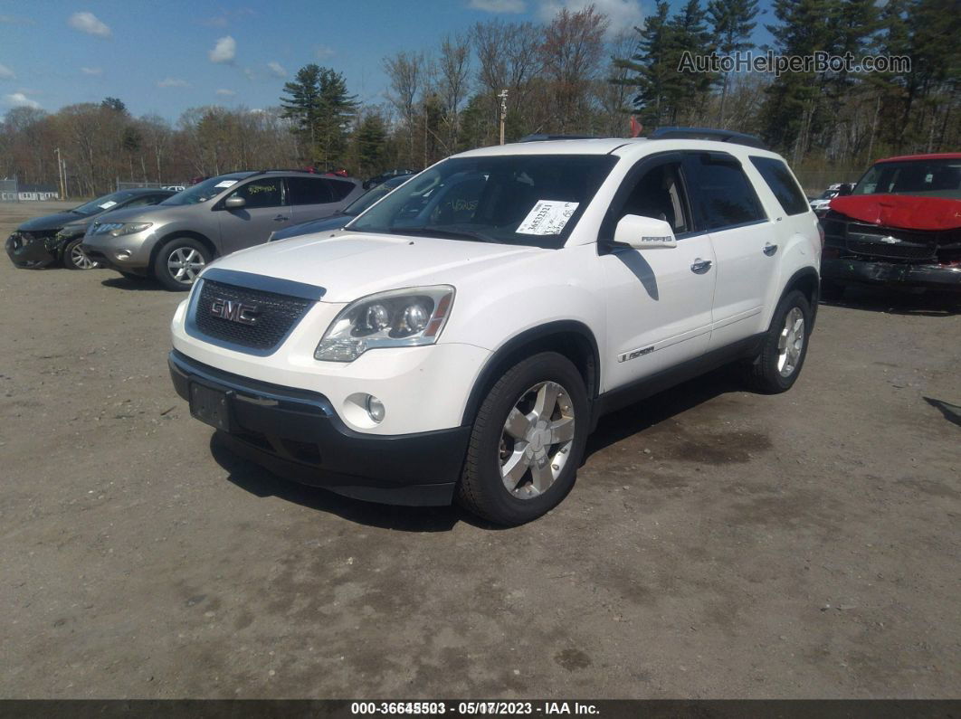 2007 Gmc Acadia Slt White vin: 1GKEV33787J116461