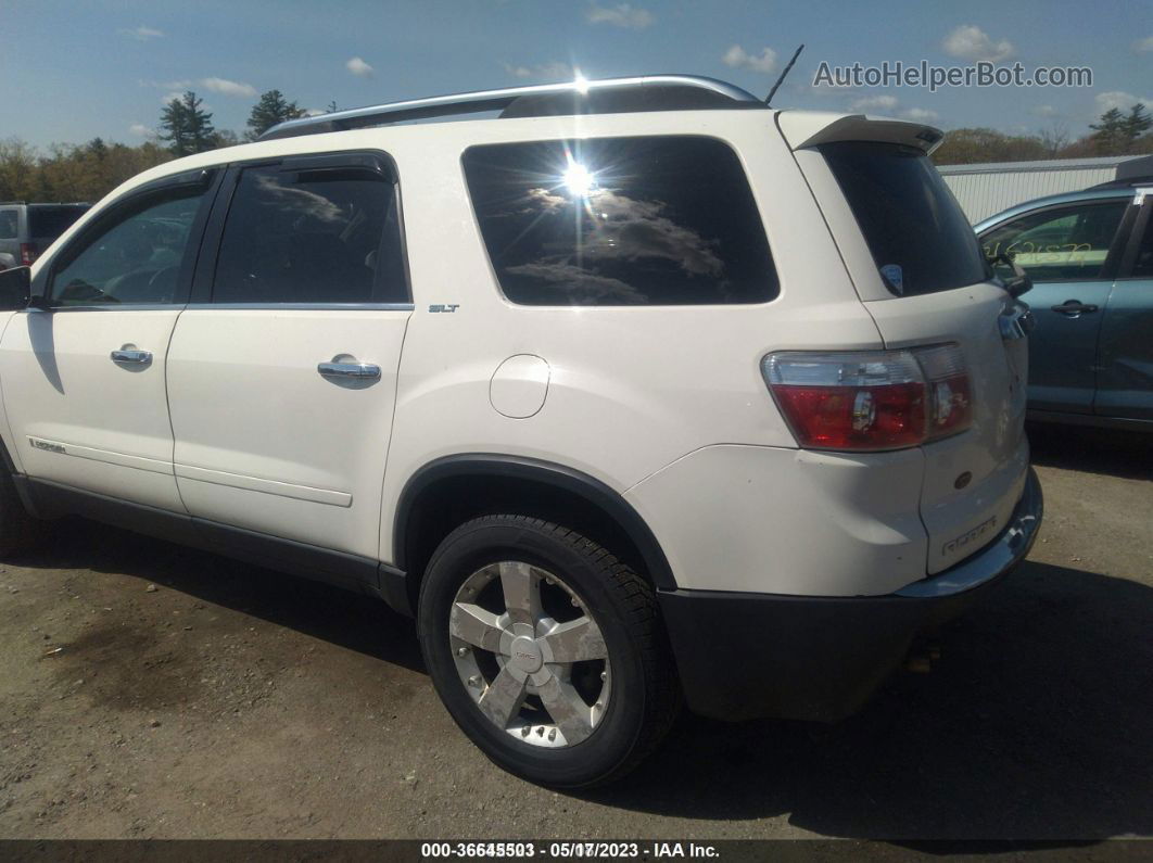 2007 Gmc Acadia Slt White vin: 1GKEV33787J116461