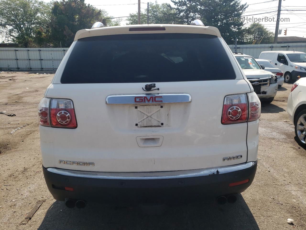 2007 Gmc Acadia Slt-2 White vin: 1GKEV33797J163854