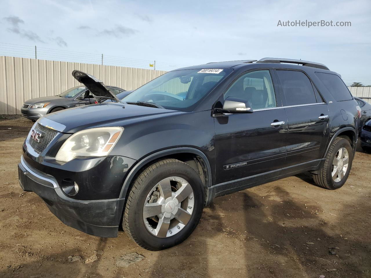 2007 Gmc Acadia Slt-2 Black vin: 1GKEV337X7J157108