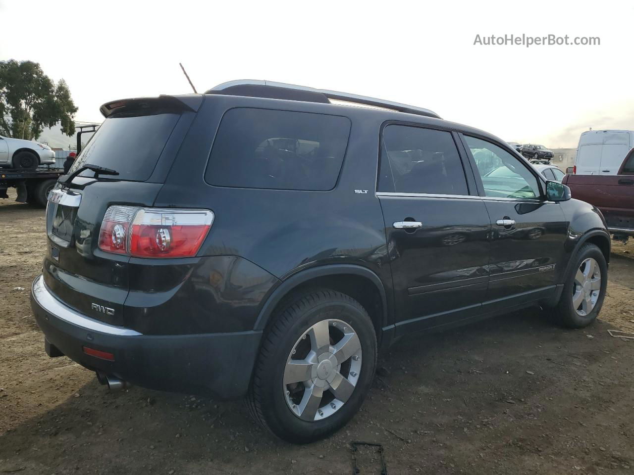 2007 Gmc Acadia Slt-2 Black vin: 1GKEV337X7J157108