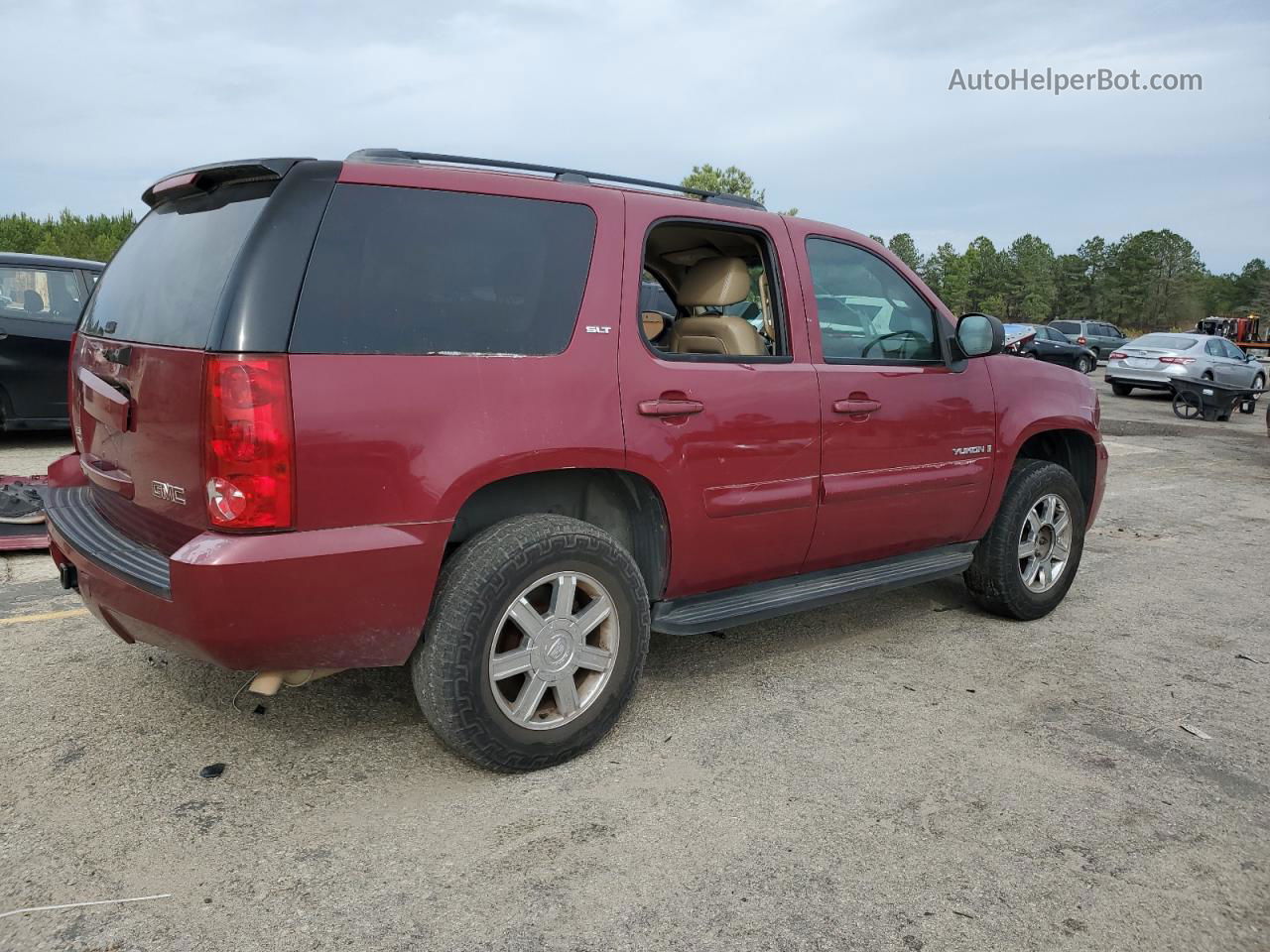 2007 Gmc Yukon  Burgundy vin: 1GKFC13097R357917