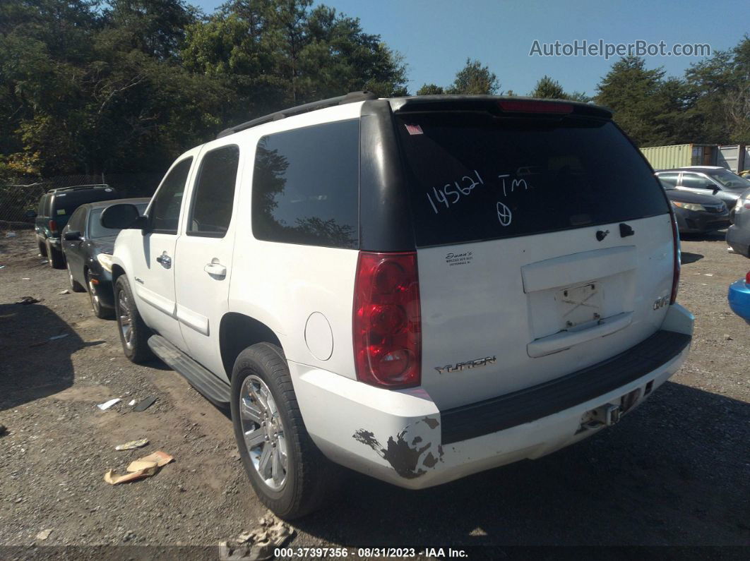 2007 Gmc Yukon Sle White vin: 1GKFC13J37J145621