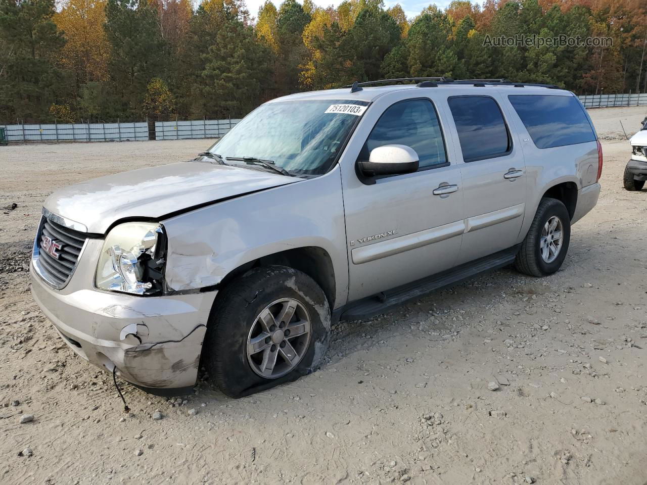 2007 Gmc Yukon Xl C1500 Silver vin: 1GKFC16087J239528