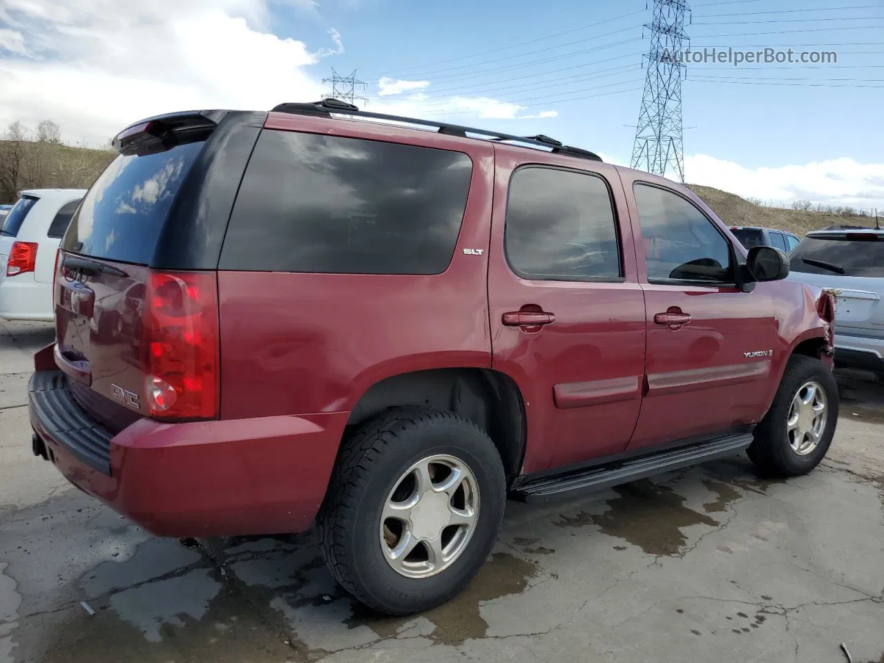 2007 Gmc Yukon  Burgundy vin: 1GKFK13057J123470