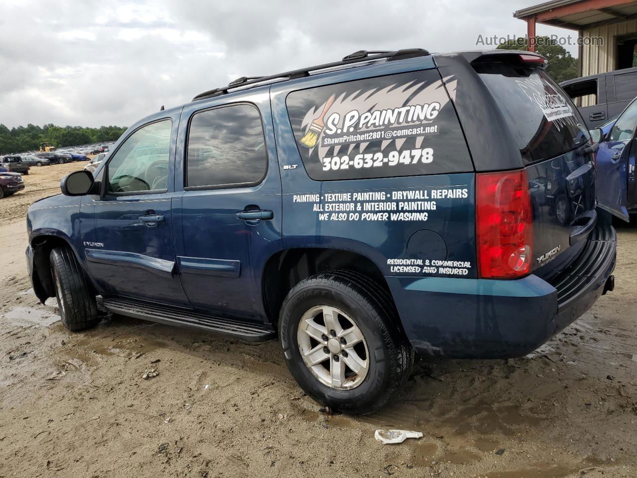 2007 Gmc Yukon  Blue vin: 1GKFK13087J104945