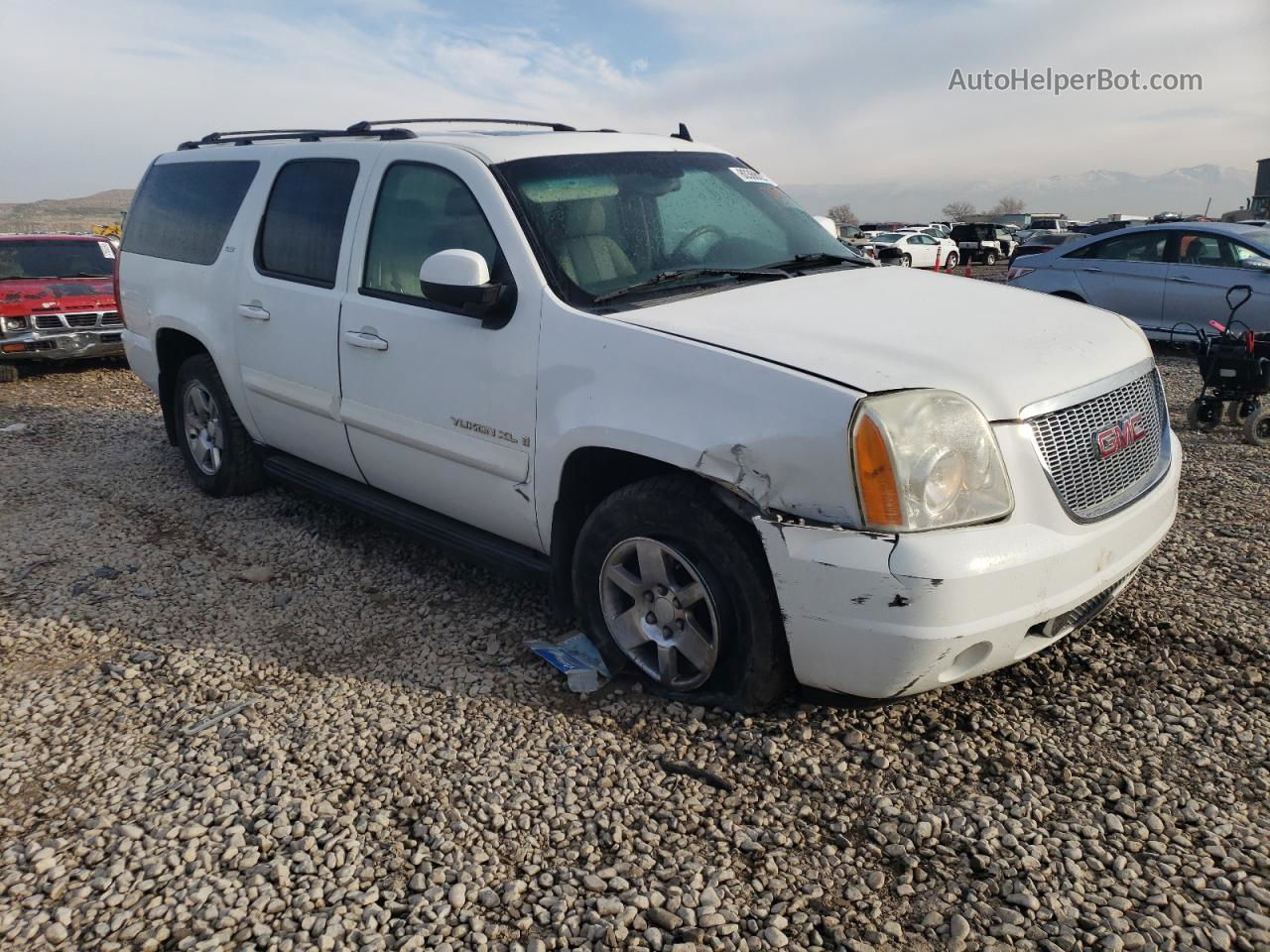 2007 Gmc Yukon Xl K1500 White vin: 1GKFK16317J230831