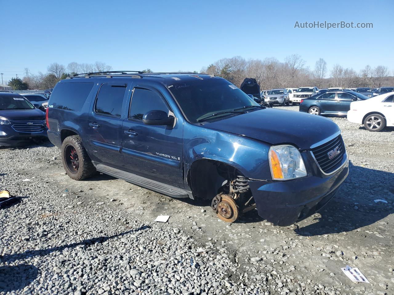 2007 Gmc Yukon Xl K1500 Blue vin: 1GKFK16357J168799