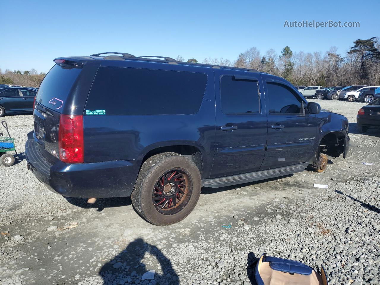 2007 Gmc Yukon Xl K1500 Blue vin: 1GKFK16357J168799