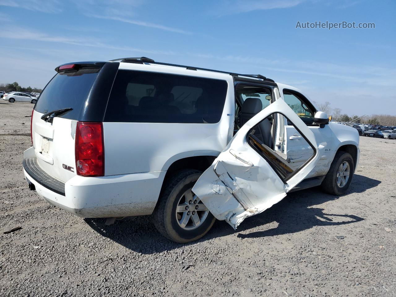 2007 Gmc Yukon Xl K1500 White vin: 1GKFK16377J284585