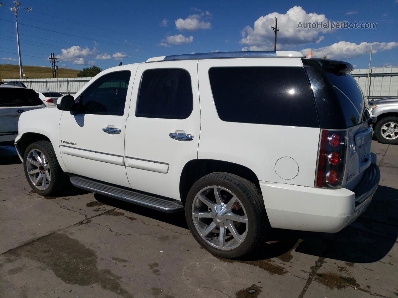 2007 Gmc Yukon Denali White vin: 1GKFK63817J290234