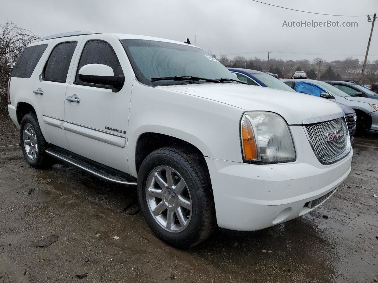 2007 Gmc Yukon Denali White vin: 1GKFK63837J230844