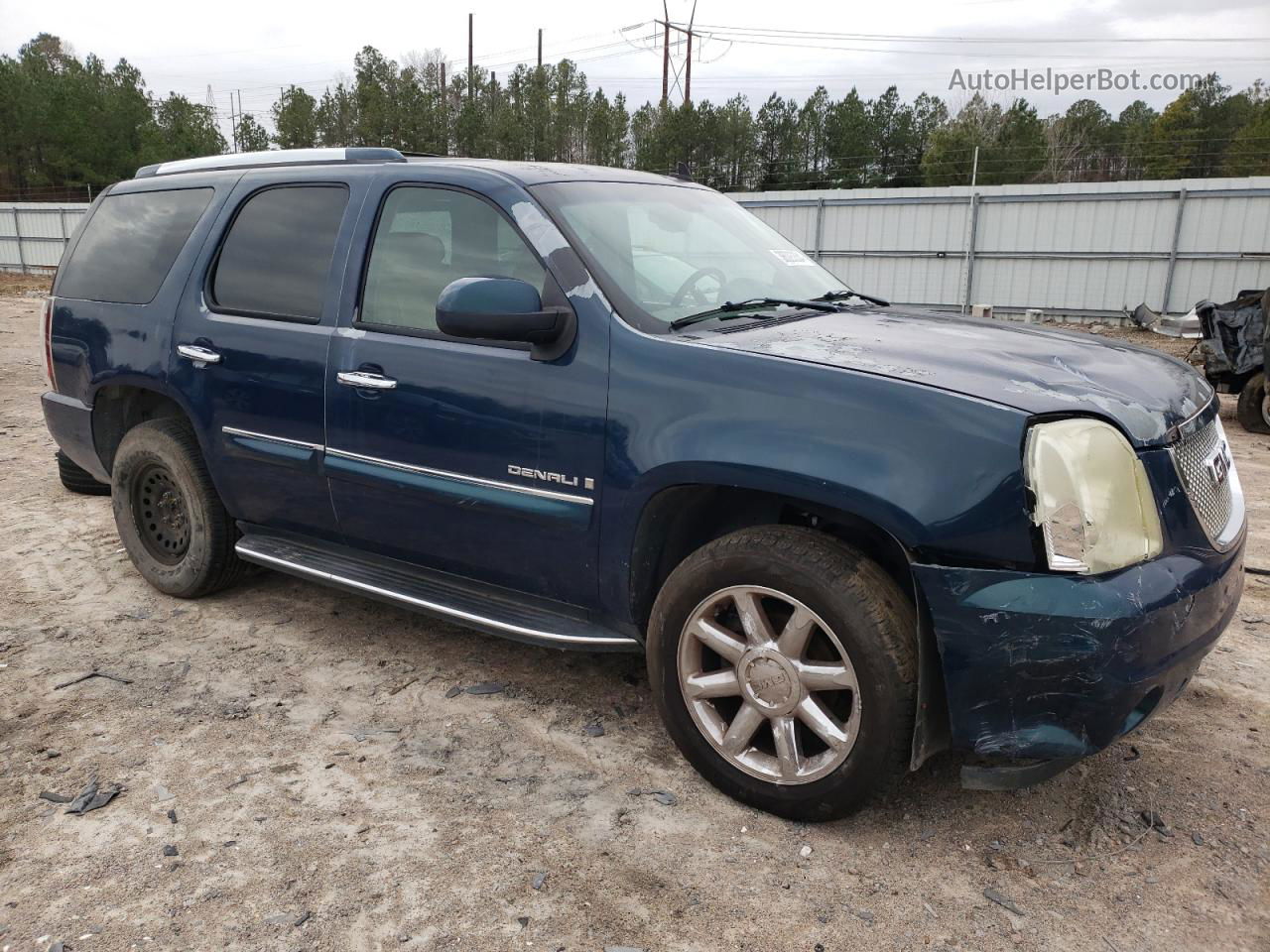 2007 Gmc Yukon Denali Синий vin: 1GKFK63837J253041