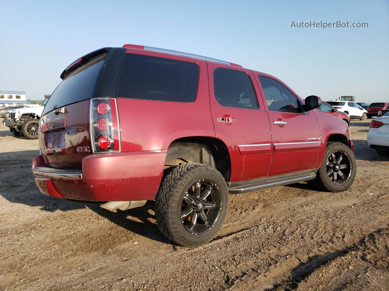 2007 Gmc Yukon Denali Темно-бордовый vin: 1GKFK63837J281499