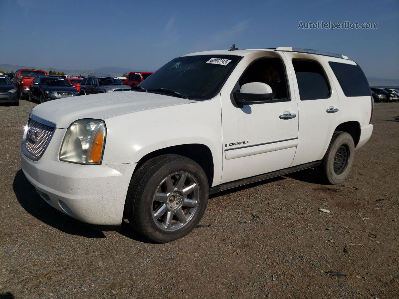 2007 Gmc Yukon Denali White vin: 1GKFK63837J281647