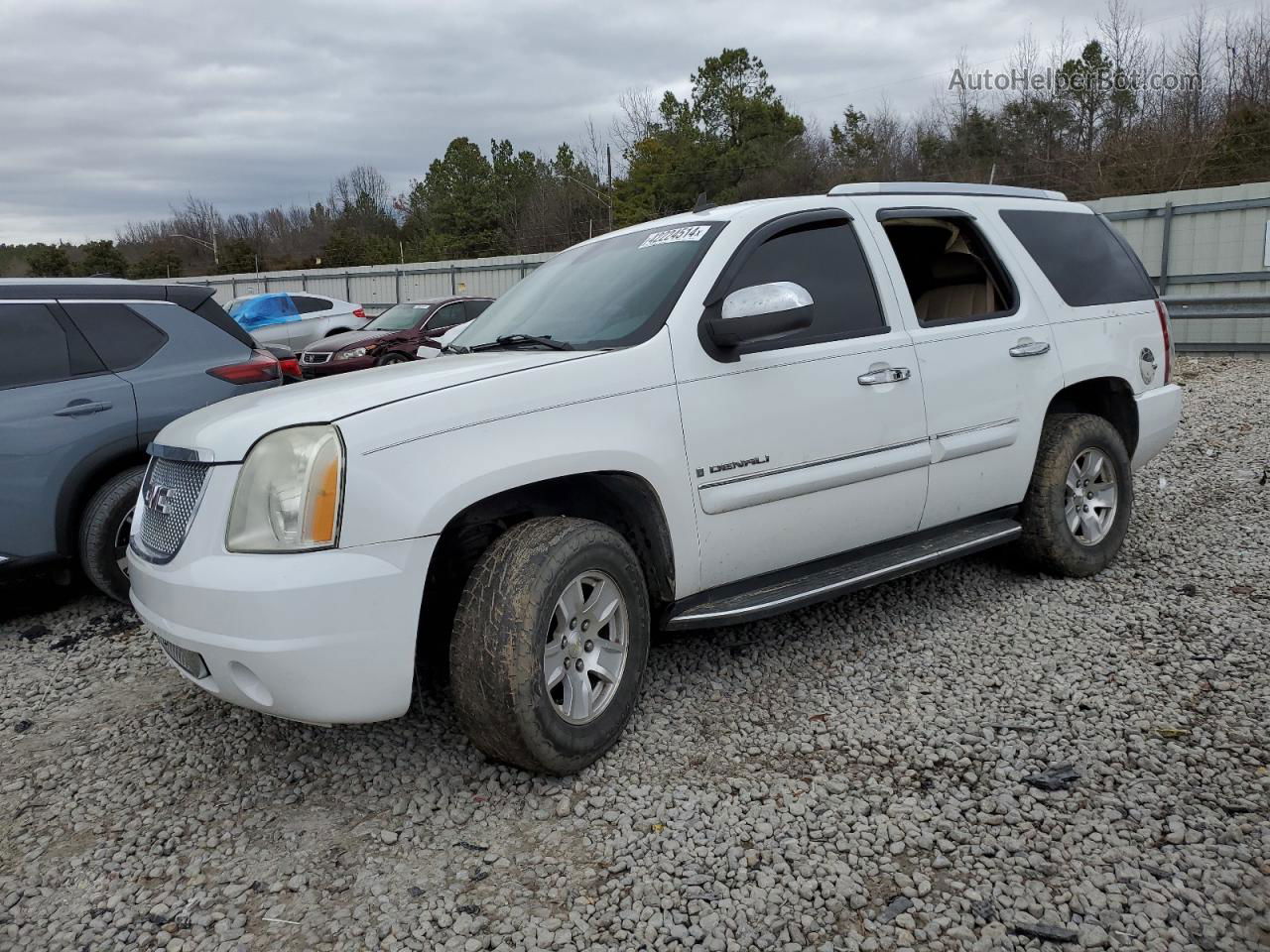 2007 Gmc Yukon Denali White vin: 1GKFK63837J292177