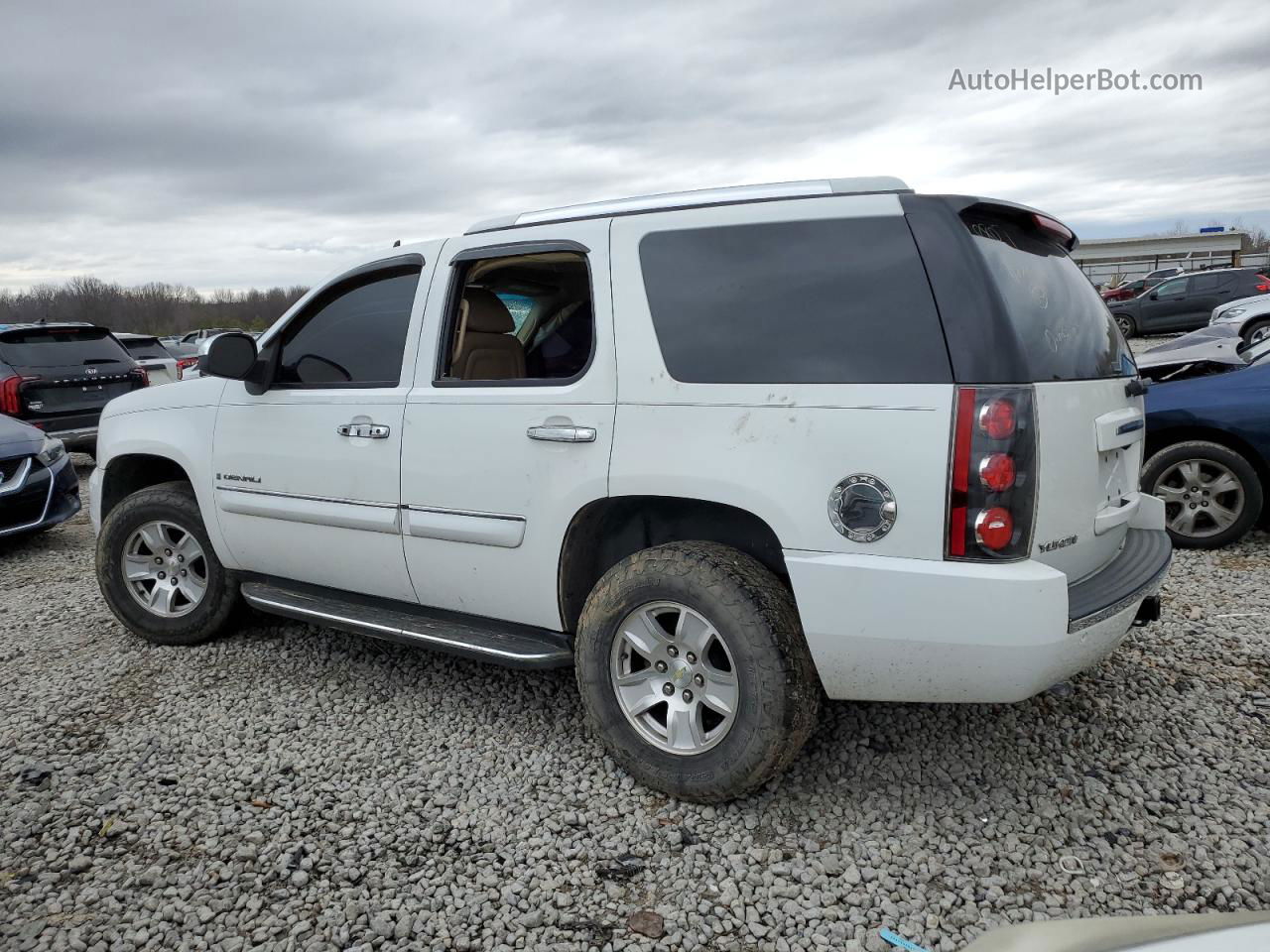 2007 Gmc Yukon Denali White vin: 1GKFK63837J292177