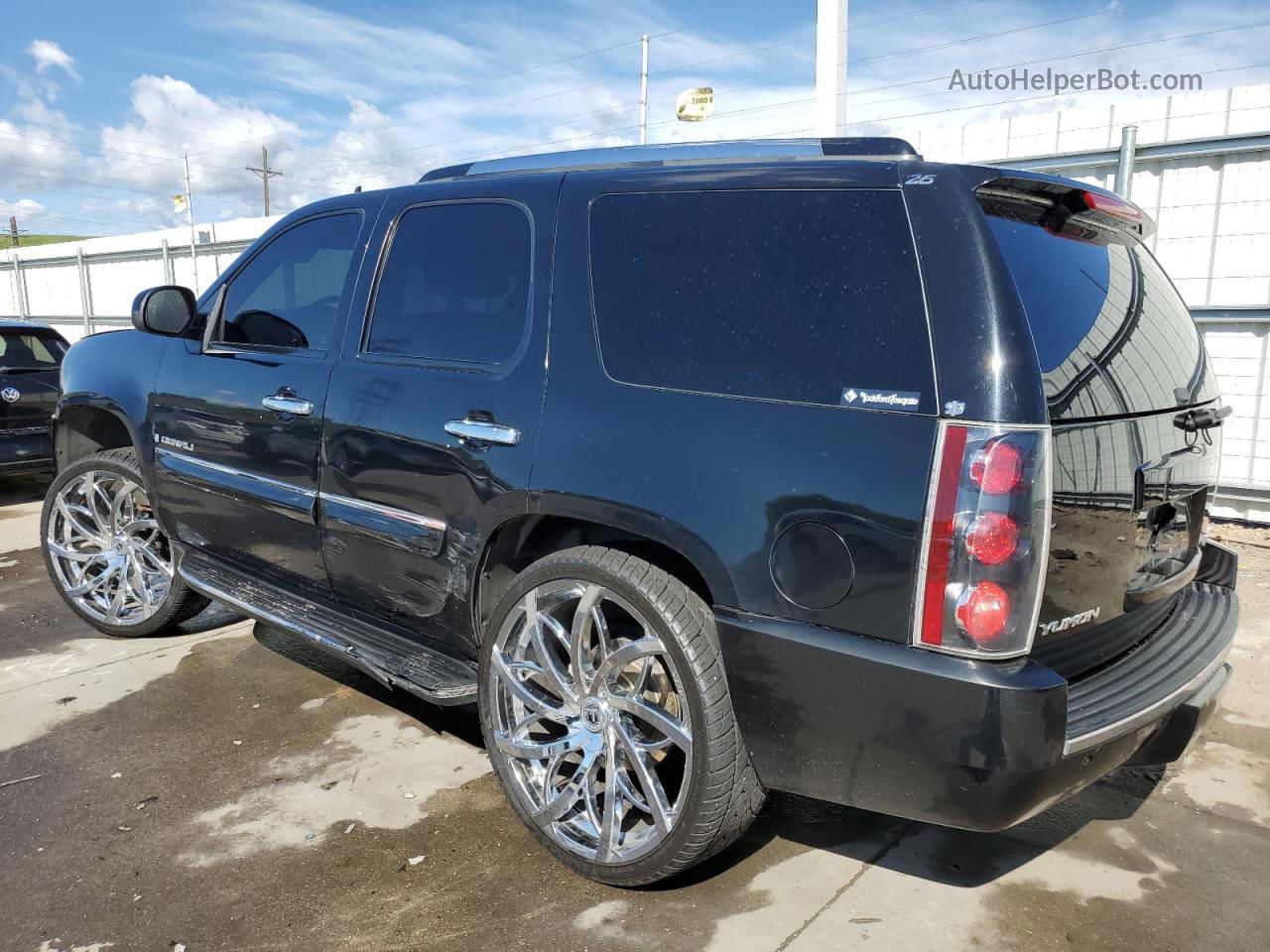 2007 Gmc Yukon Denali Black vin: 1GKFK63847J147455