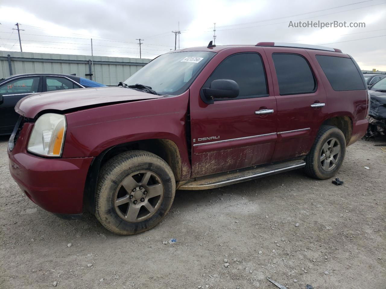 2007 Gmc Yukon Denali Темно-бордовый vin: 1GKFK63867J288947