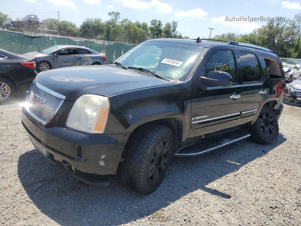 2007 Gmc Yukon Denali Черный vin: 1GKFK63887J353300