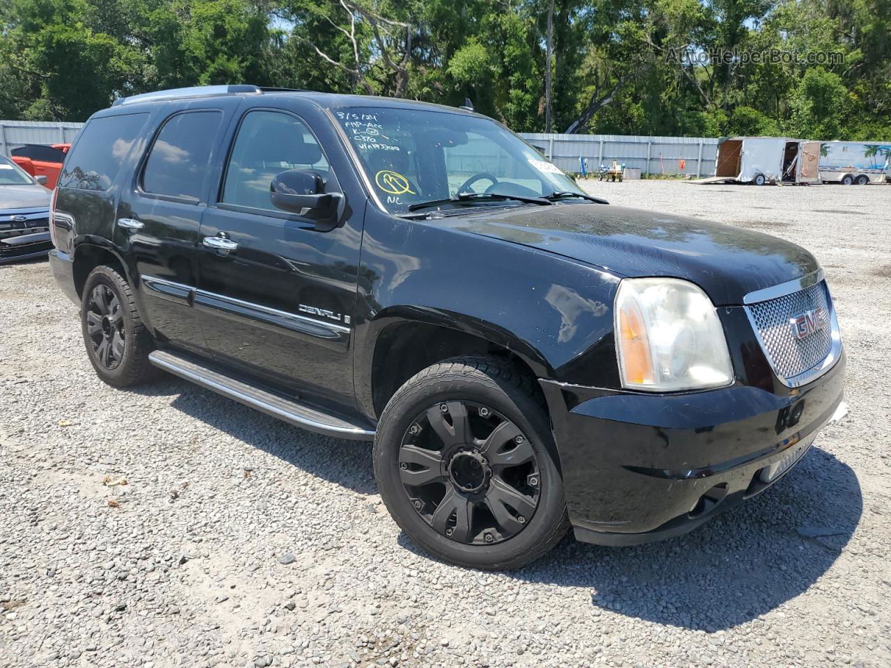 2007 Gmc Yukon Denali Черный vin: 1GKFK63887J353300