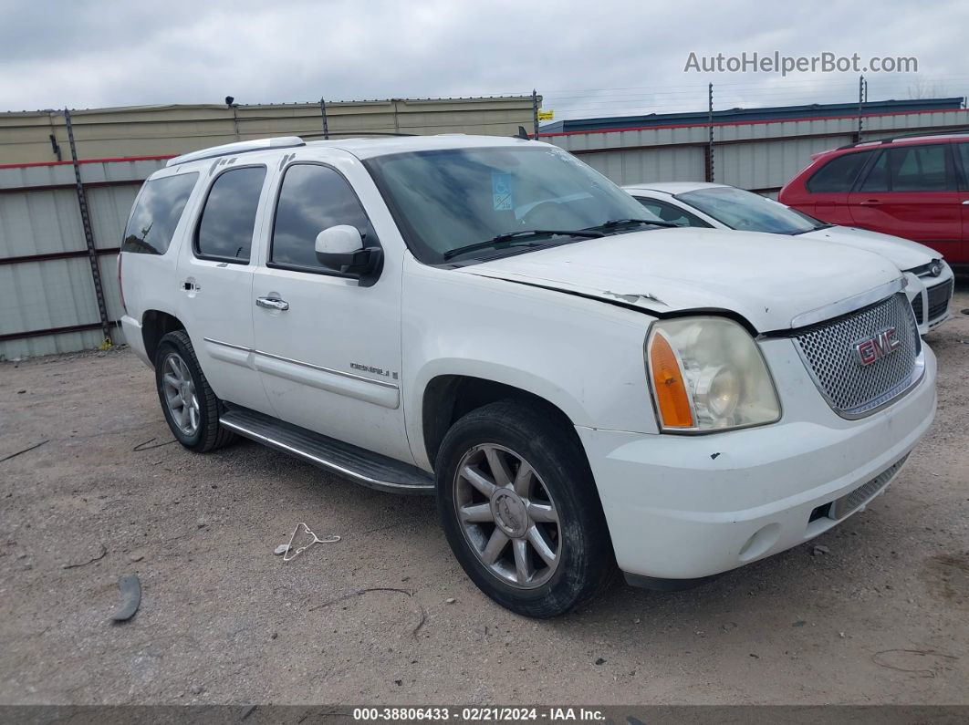 2007 Gmc Yukon Denali White vin: 1GKFK63897J205267